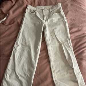 American Eagle Outfitters Cream Jeans